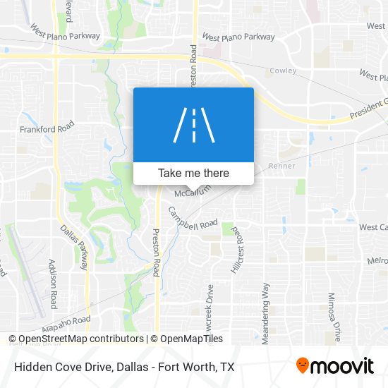 Mapa de Hidden Cove Drive