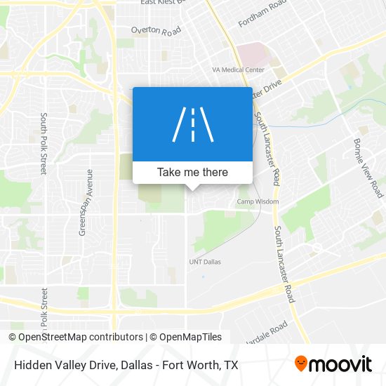 Hidden Valley Drive map