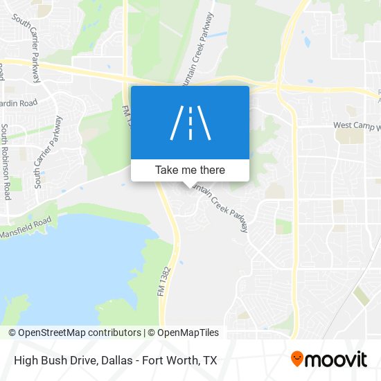 High Bush Drive map