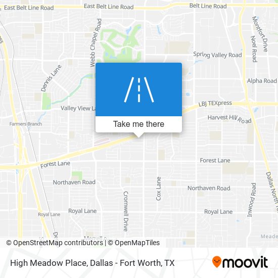 High Meadow Place map