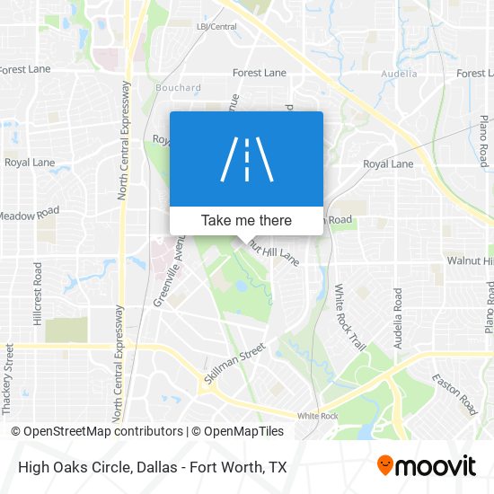High Oaks Circle map