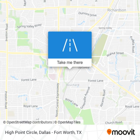 High Point Circle map