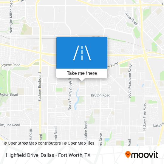Highfield Drive map