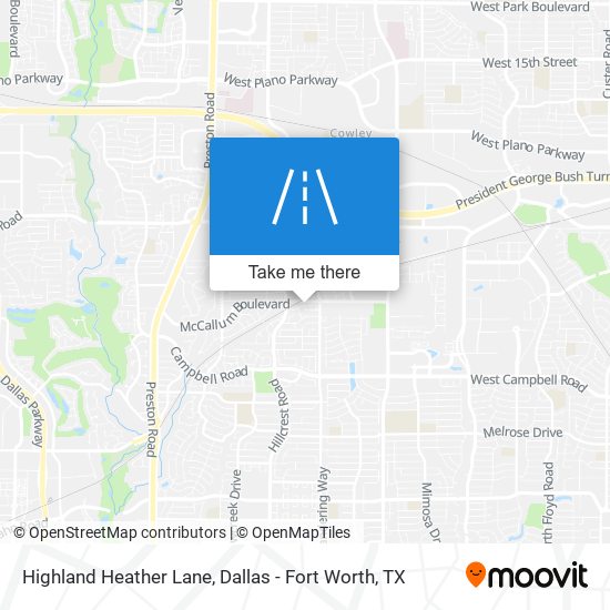 Mapa de Highland Heather Lane