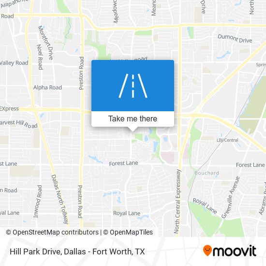 Hill Park Drive map
