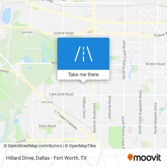 Hillard Drive map