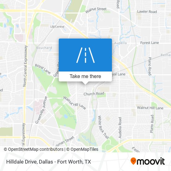 Hilldale Drive map