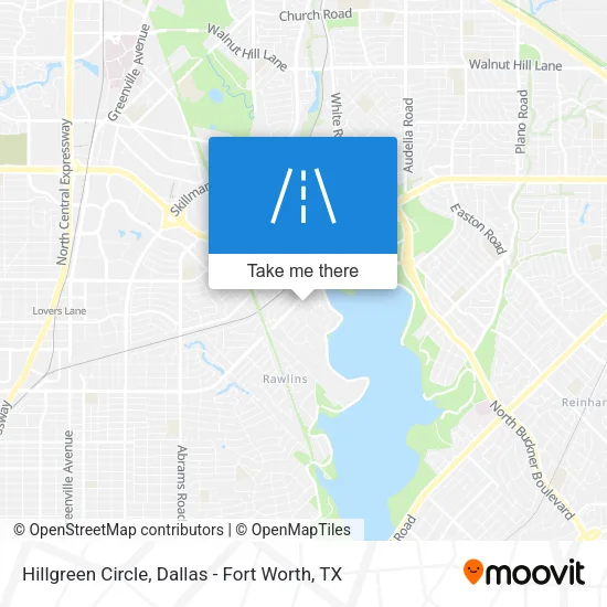 Hillgreen Circle map