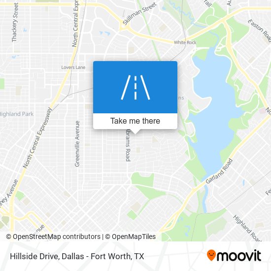 Mapa de Hillside Drive
