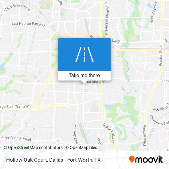 Hollow Oak Court map