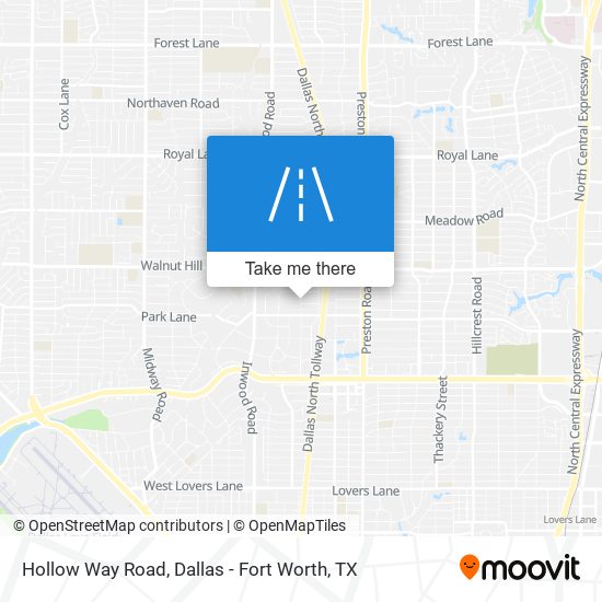 Hollow Way Road map
