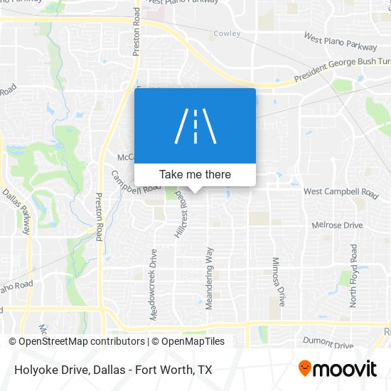 Holyoke Drive map