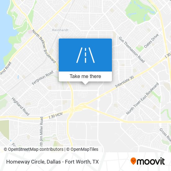 Mapa de Homeway Circle