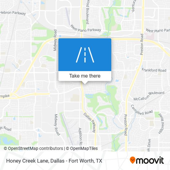 Honey Creek Lane map