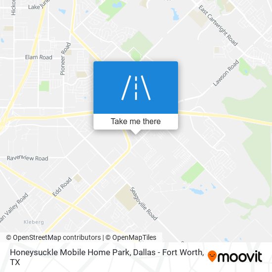 Honeysuckle Mobile Home Park map