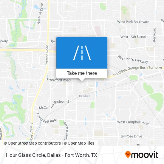 Hour Glass Circle map