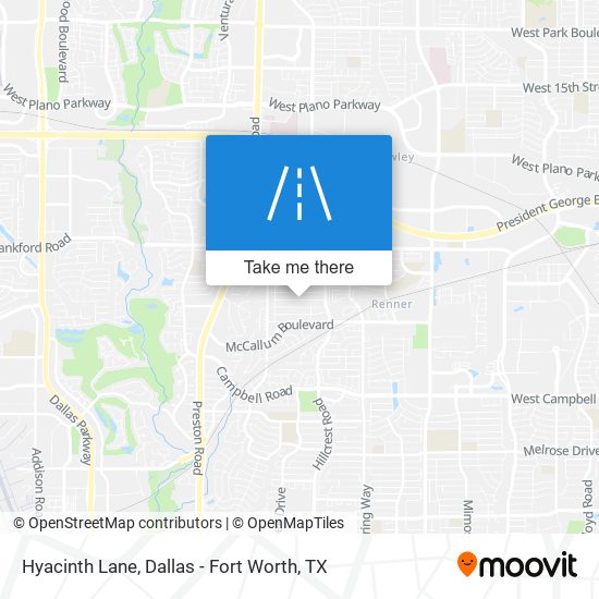 Hyacinth Lane map