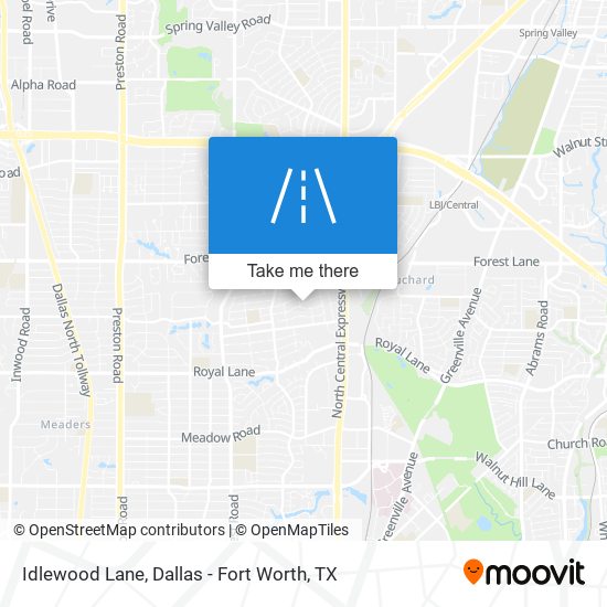 Idlewood Lane map