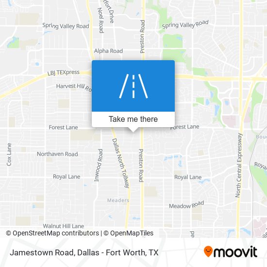 Jamestown Road map