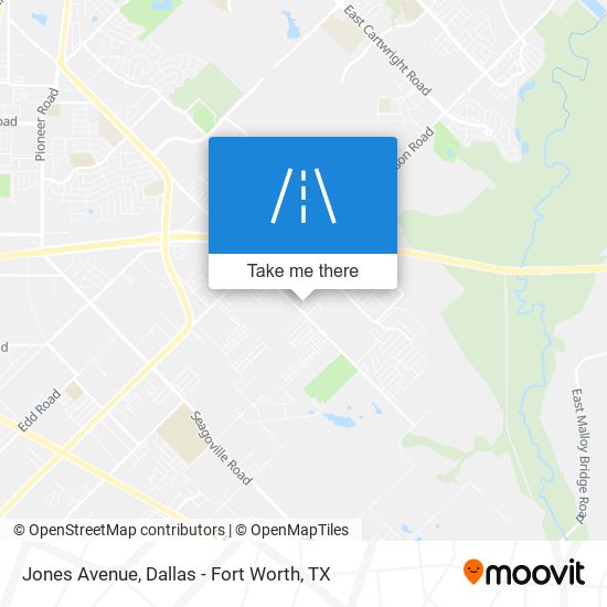Jones Avenue map