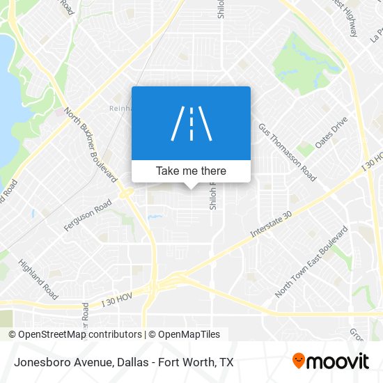 Mapa de Jonesboro Avenue