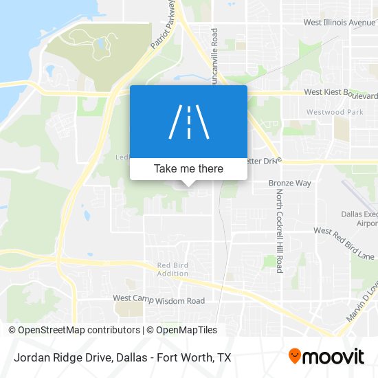 Jordan Ridge Drive map