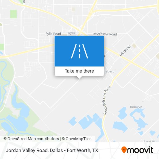 Mapa de Jordan Valley Road