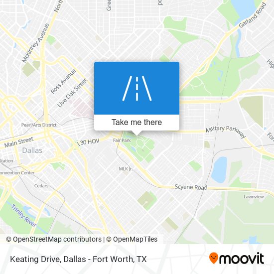 Mapa de Keating Drive
