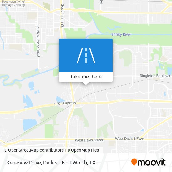 Mapa de Kenesaw Drive