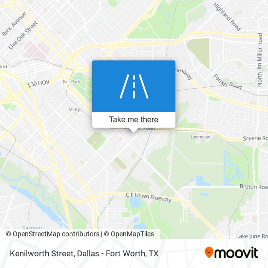 Mapa de Kenilworth Street