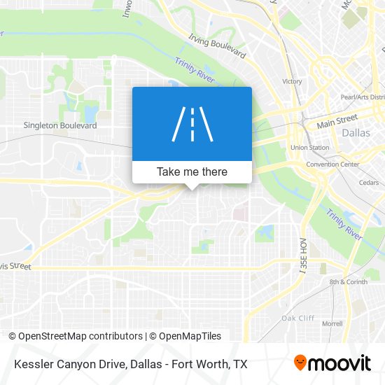 Mapa de Kessler Canyon Drive