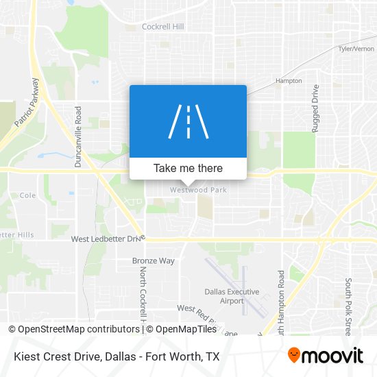 Kiest Crest Drive map