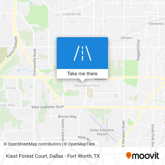 Kiest Forest Court map
