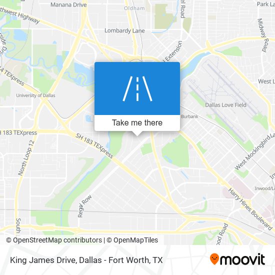 King James Drive map