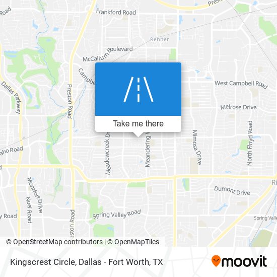 Kingscrest Circle map