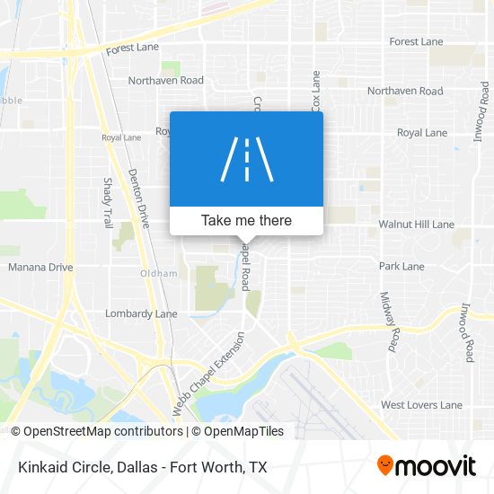 Mapa de Kinkaid Circle
