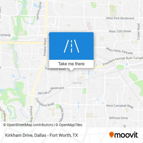 Mapa de Kirkham Drive