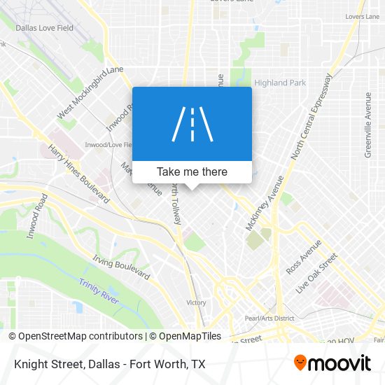 Knight Street map