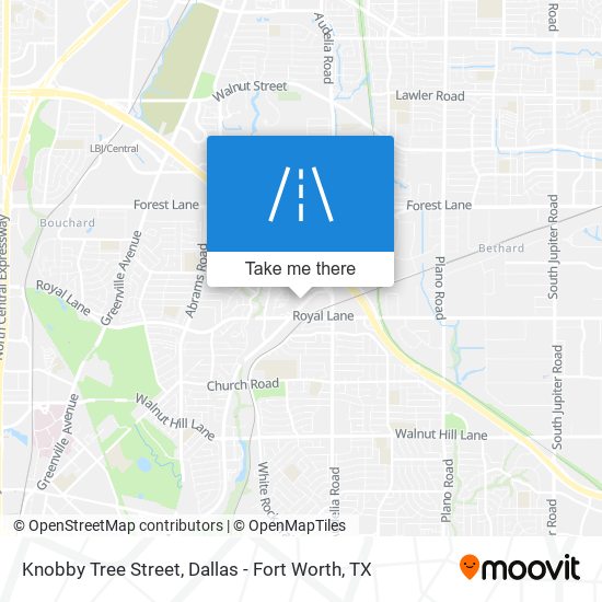 Mapa de Knobby Tree Street