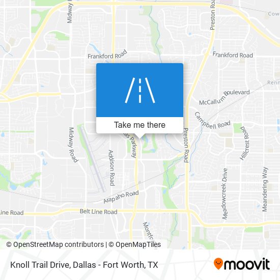 Knoll Trail Drive map