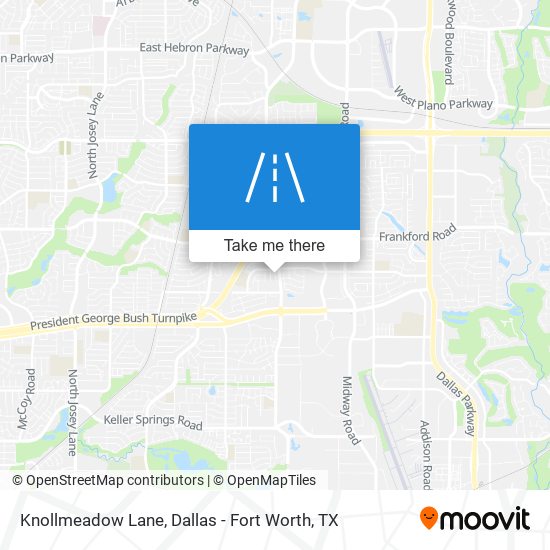 Knollmeadow Lane map