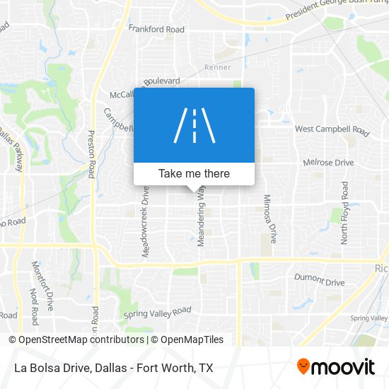 Mapa de La Bolsa Drive