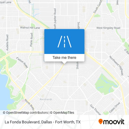 La Fonda Boulevard map