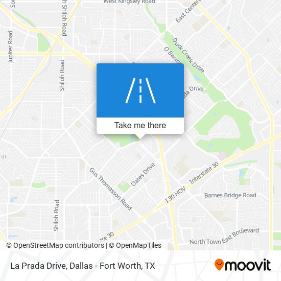 La Prada Drive map