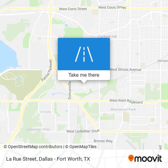 La Rue Street map