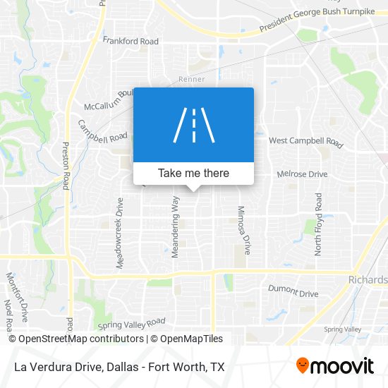 La Verdura Drive map