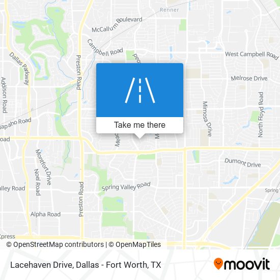 Lacehaven Drive map