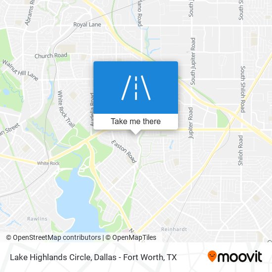Mapa de Lake Highlands Circle