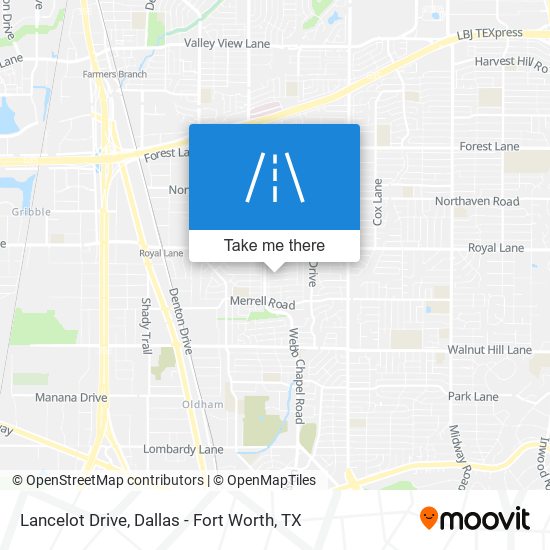 Lancelot Drive map