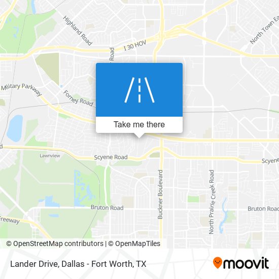 Lander Drive map